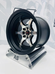15” AS-SW401 9/10.5J 4/100 4/114 MATT BLK