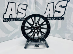 15” M8967 4x100 4x114  Machine black - Autostyling Klerksdorp
