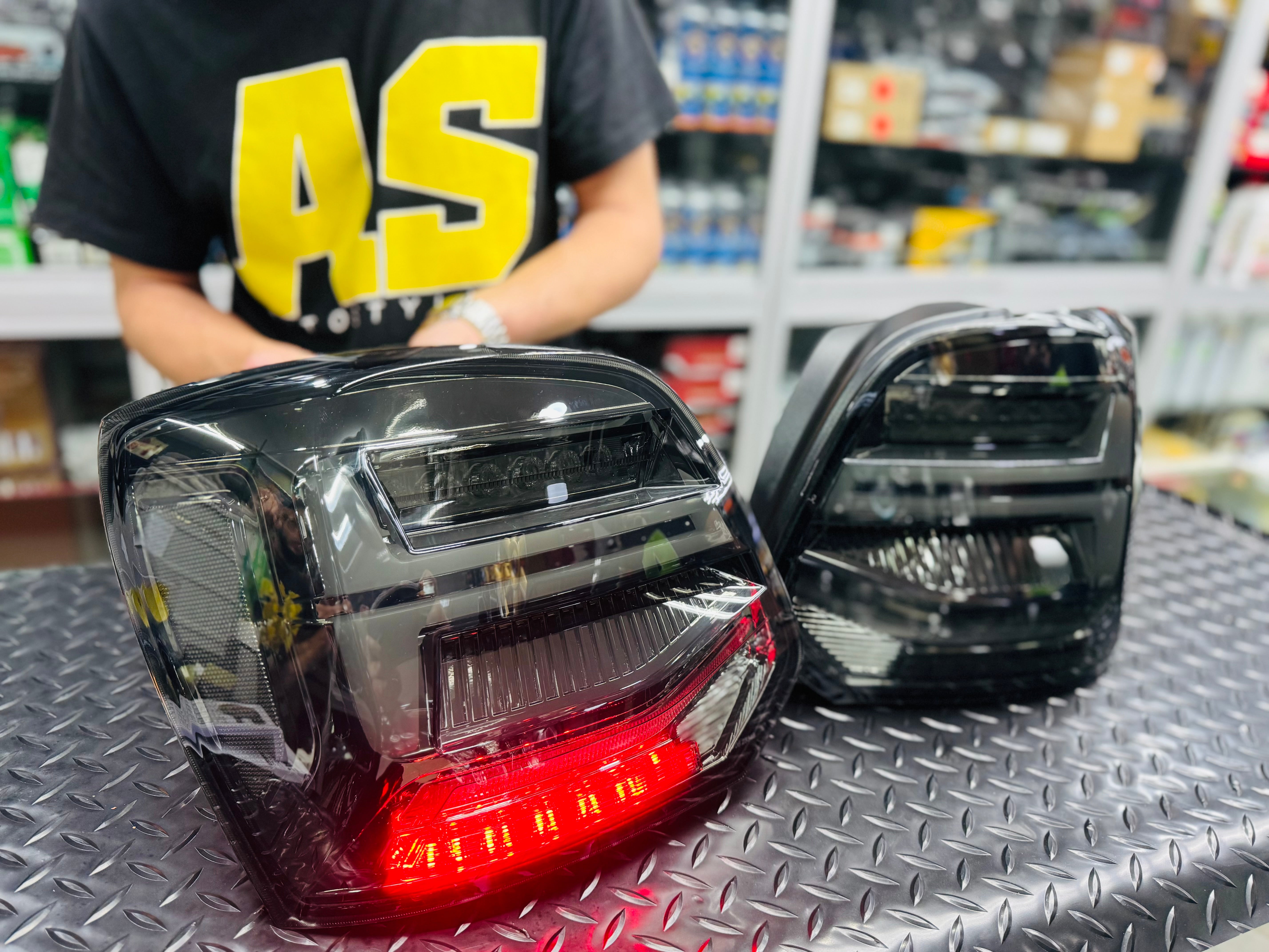 VLAND VW POLO 6 LED TAIL LIGHT Full BLACK SMOKED EDITION