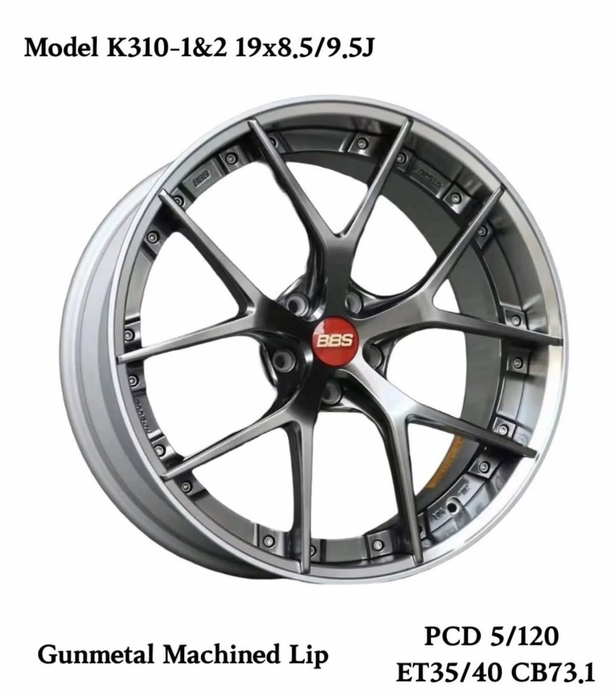 19” AS- K310  ( 5x120 BMW ) GREY
