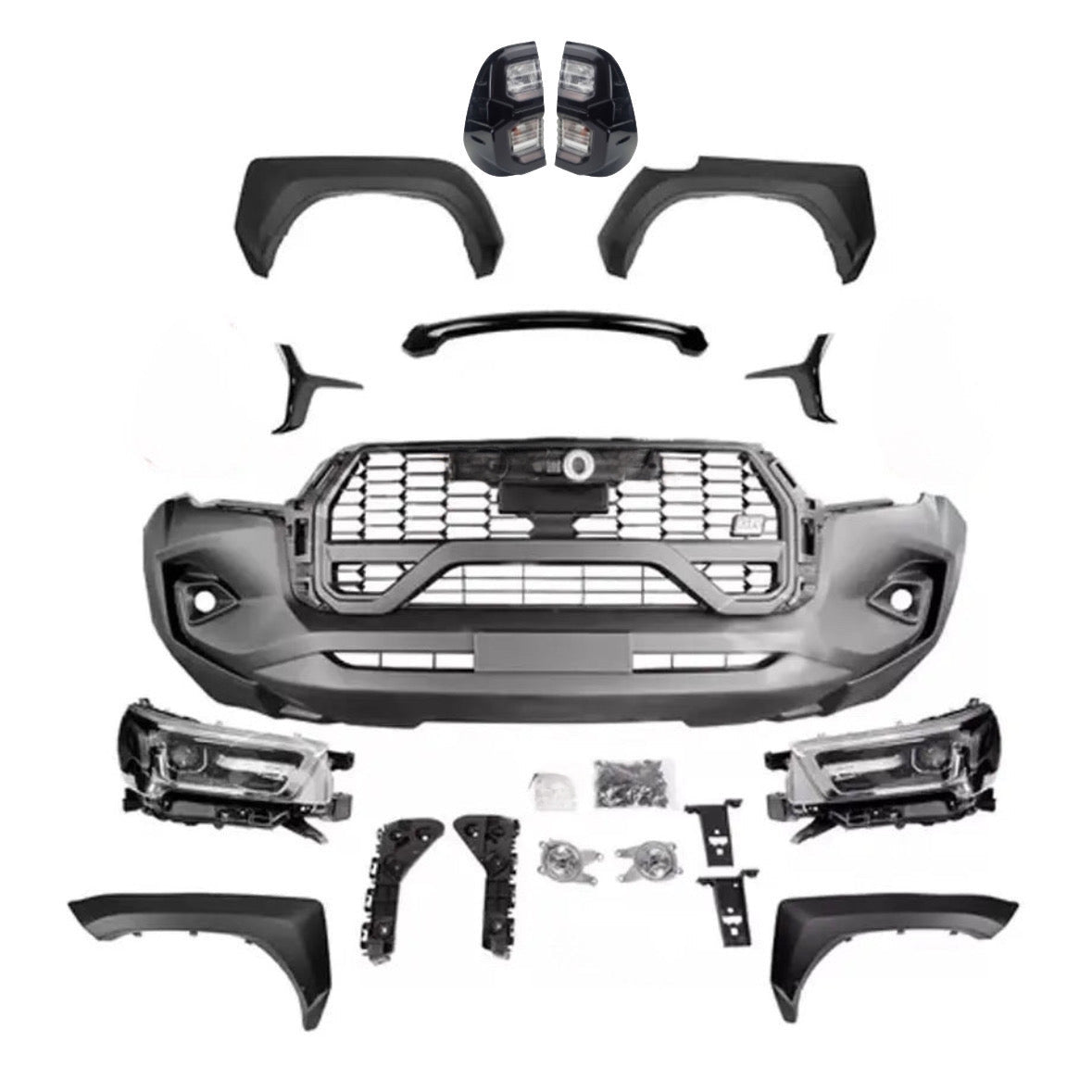 Toyota Hilux (15-20) GR Sport Style Conversion Body Kit Including Headlights & Taillights