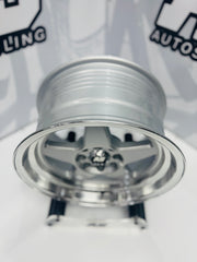 15” AS- 7701 4/100 4/108 silver wheels