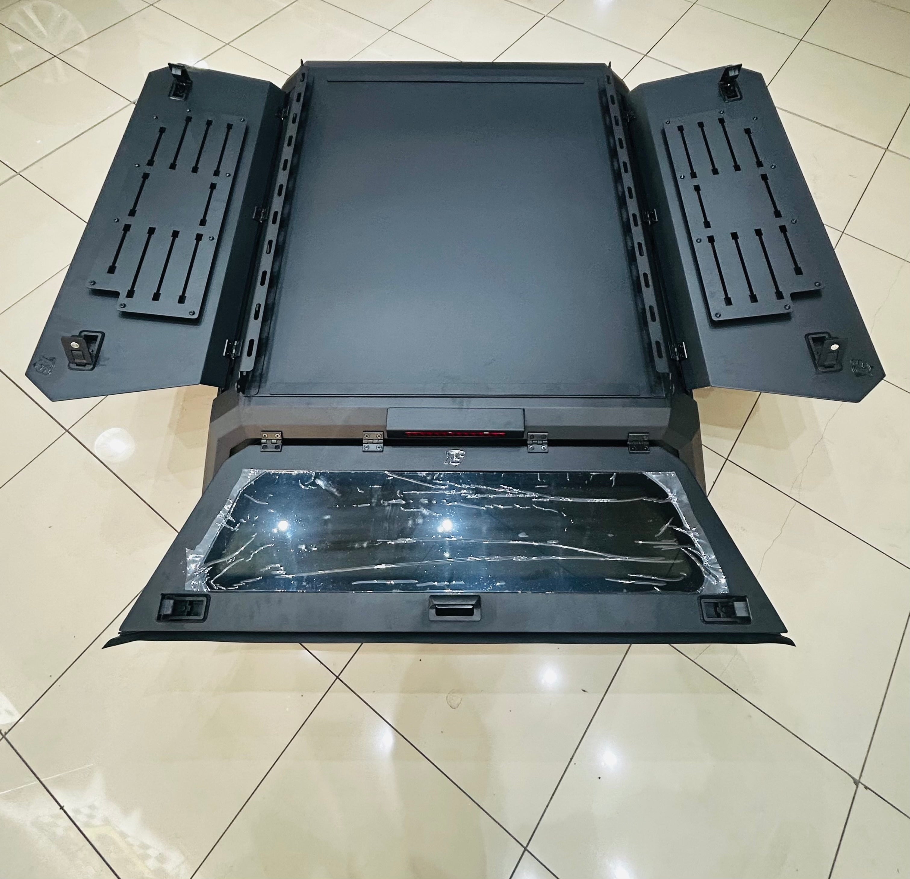 FORD RANGER T6 T7 T8 BLACK STEEL RAMBO CANOPY