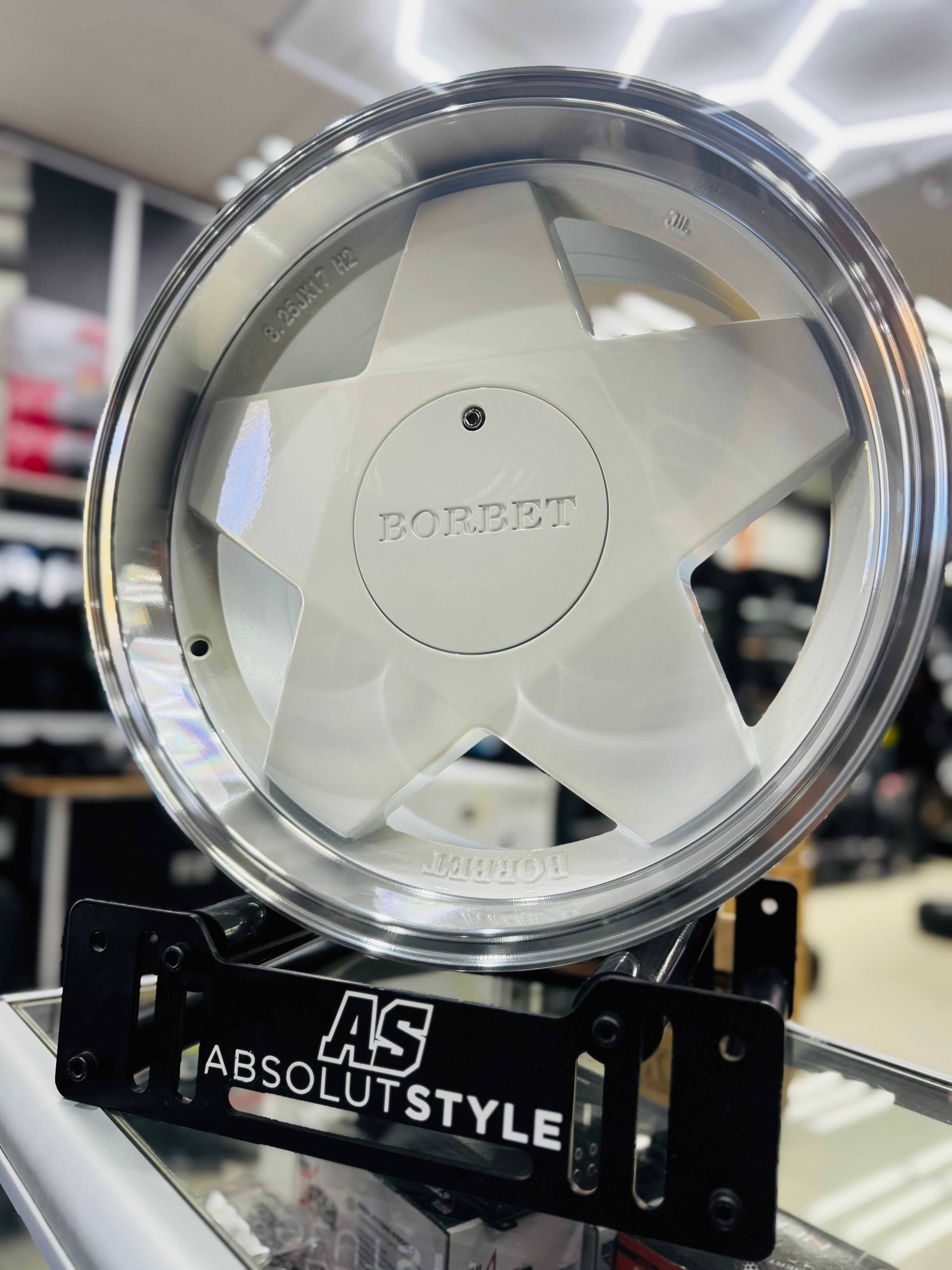 17” AS- BORB 4x100 & 5x100 WHITE WHEELS