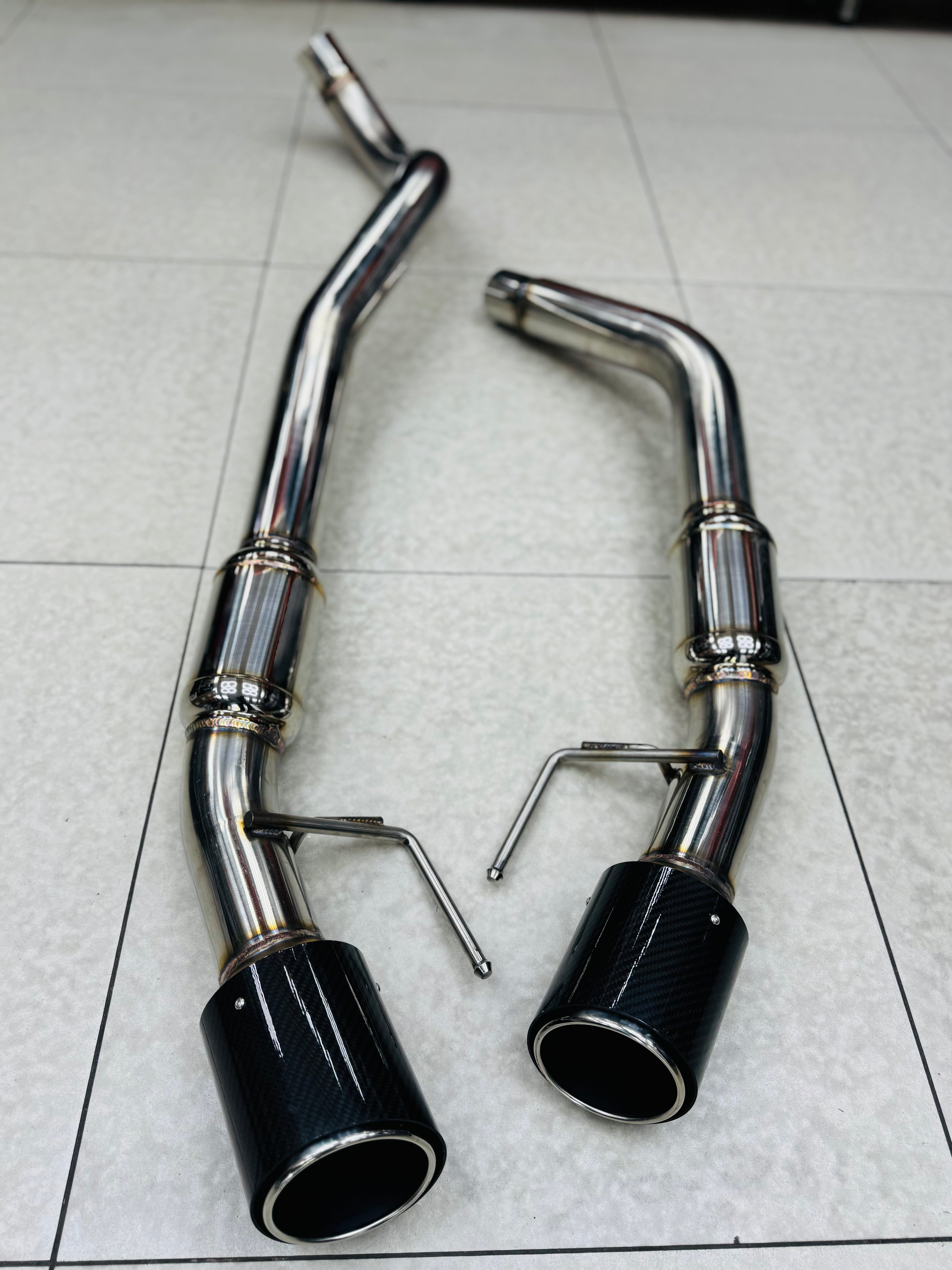 FORD RANGER T9 RAPTOR  EXHAUST SYSTEM CARBON TIPS