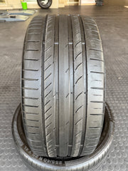 255/40/20 CONTINENTAL  SPORT CONTAC 5 TYRES  (USED) 50% TREAD sold in set of 2