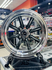 15” AS-WATA 8J 4/100 4/114 GUNMETAL RIMS