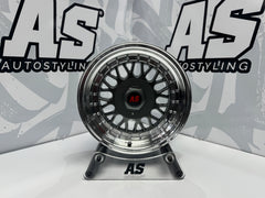 15” AS- 7501 4/100 4/114 gunmetal grey wheels