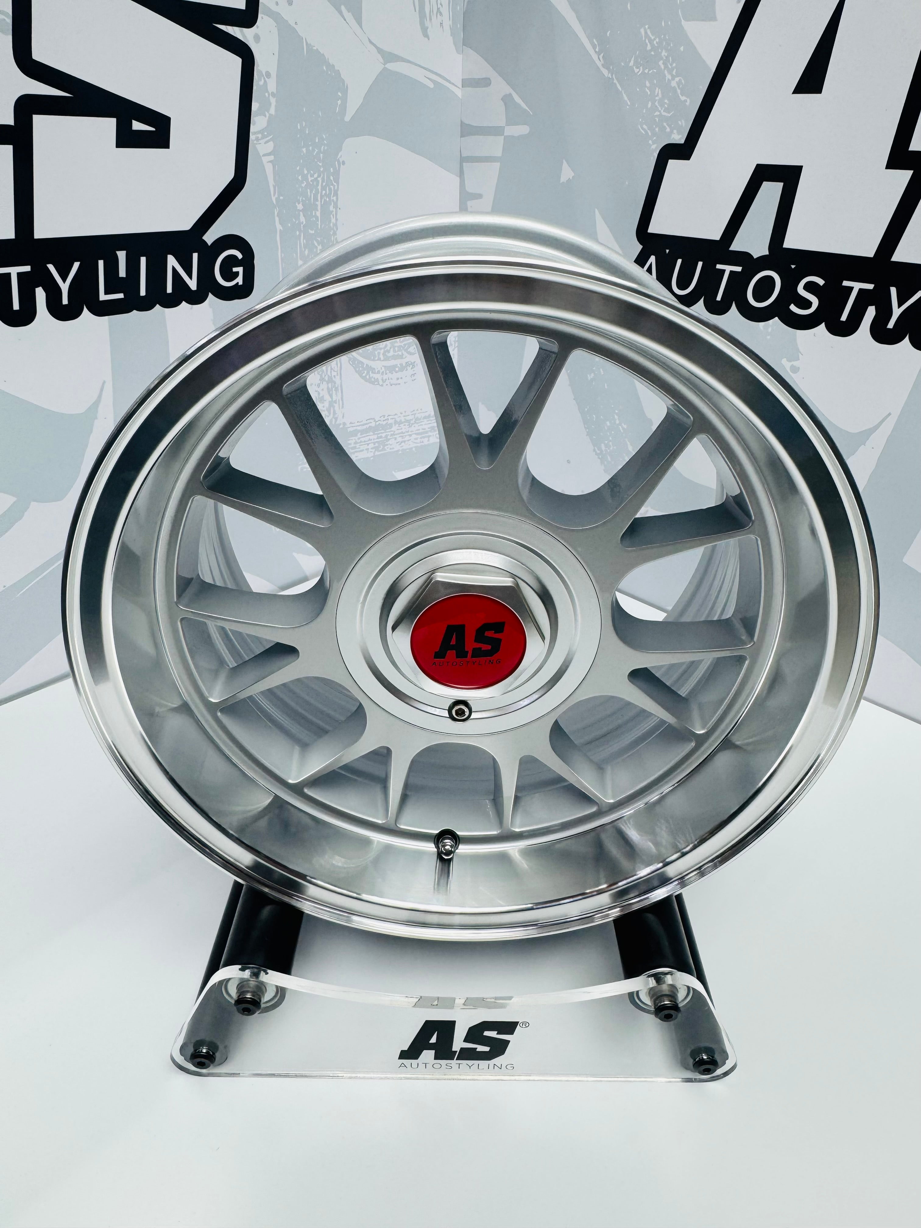 15” AS- 7566  5x100 & 5x114 Silver machine face wheels