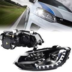 VW POLO 6 GTI LED HEADLIGHT( HALOGEN )