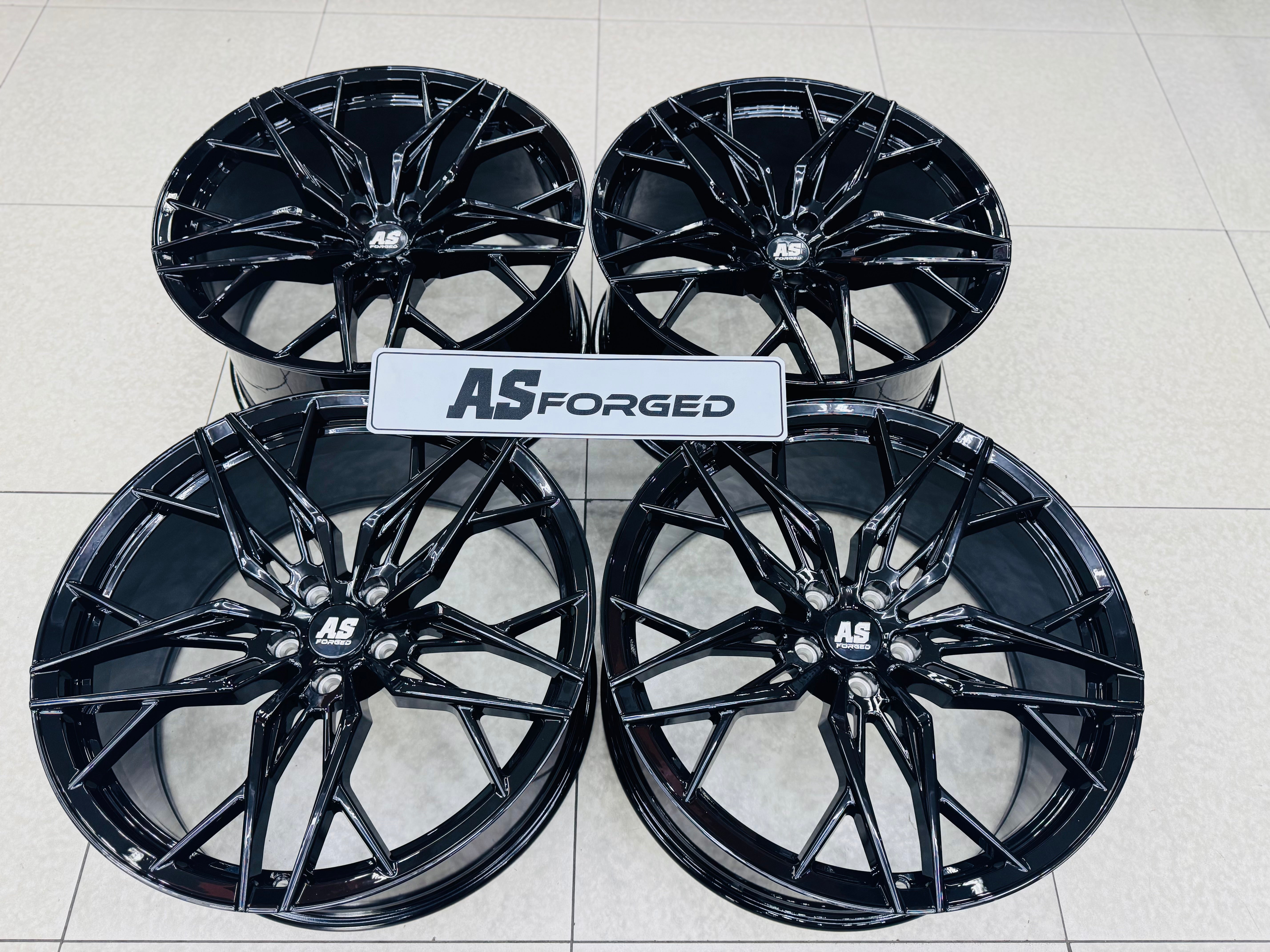 22”  AS-035 FORGED BMW  X5 RIMS 5/120 GLOSS BLACK - Autostyling Klerksdorp