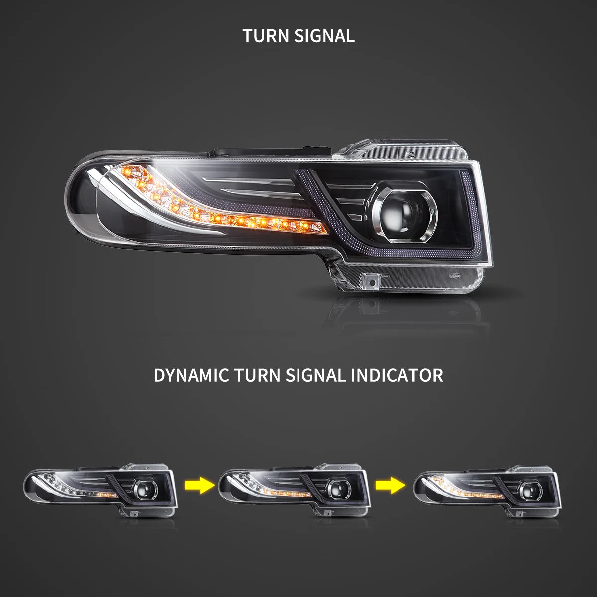 VLAND TOYOTA FJ CRUISER 2007-2015 LED HEADLIGHT WITH GRILL