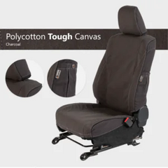 TOYOTA HILUX 2016+ GD6 ESCAPE GEAR HEAVY DUTY CANVAS SEAT COVERS  PRE OWNED