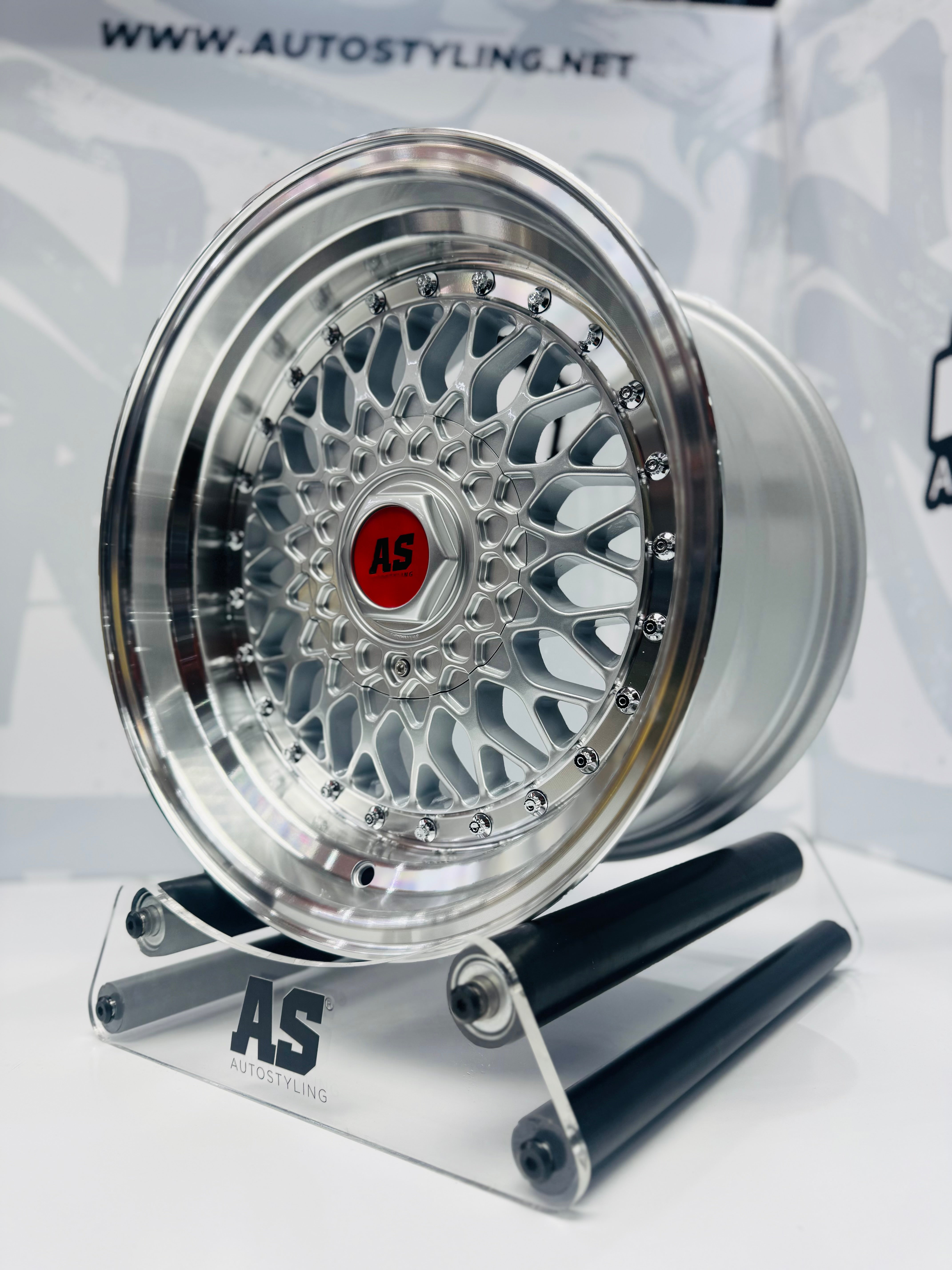 16” AS-MESH 8/9j 4/100 & 5/100 multi hole  SILVER