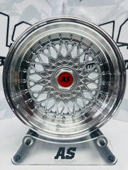16” AS-MESH 8/9j 4/100 & 5/100 multi hole  SILVER