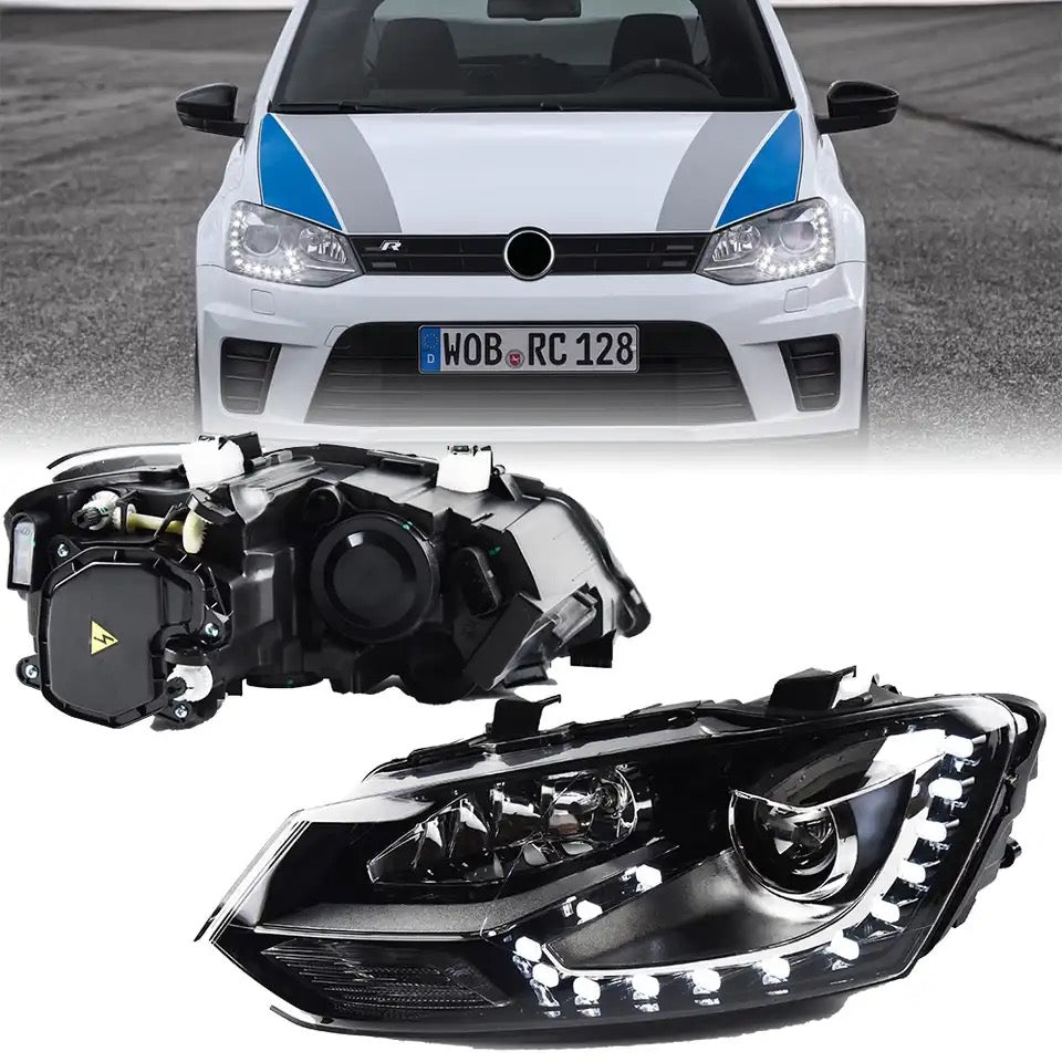 VW POLO 6 GTI LED HEADLIGHT( HALOGEN )