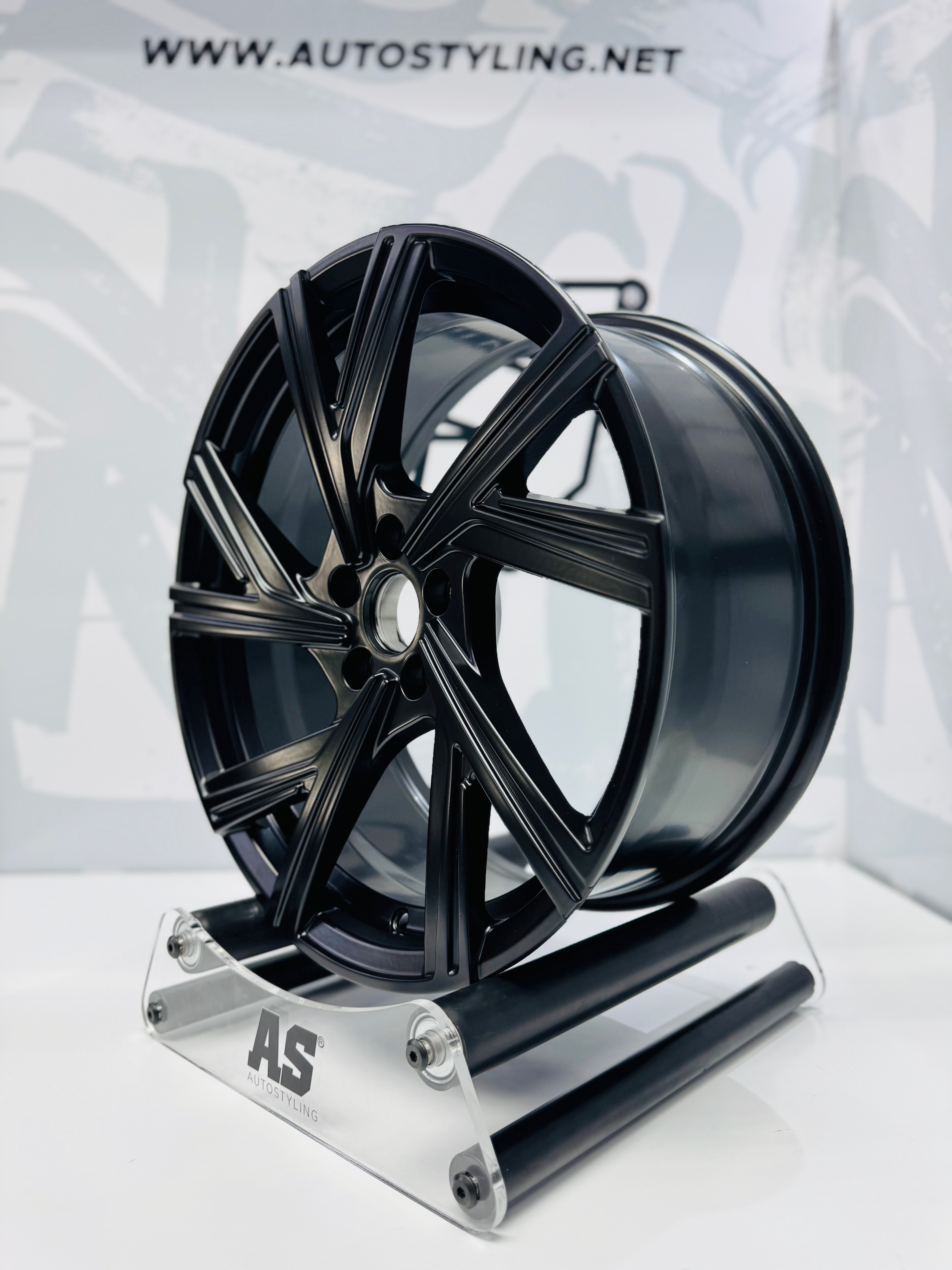 17” AS- BERGAMO 5/100 MATT BLACK RIMS