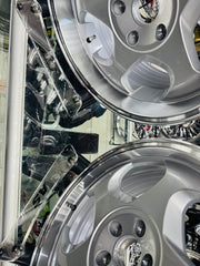 17” AS- THROWING STARS  5x120 BMW NARROW WIDES  SILVER RIMS