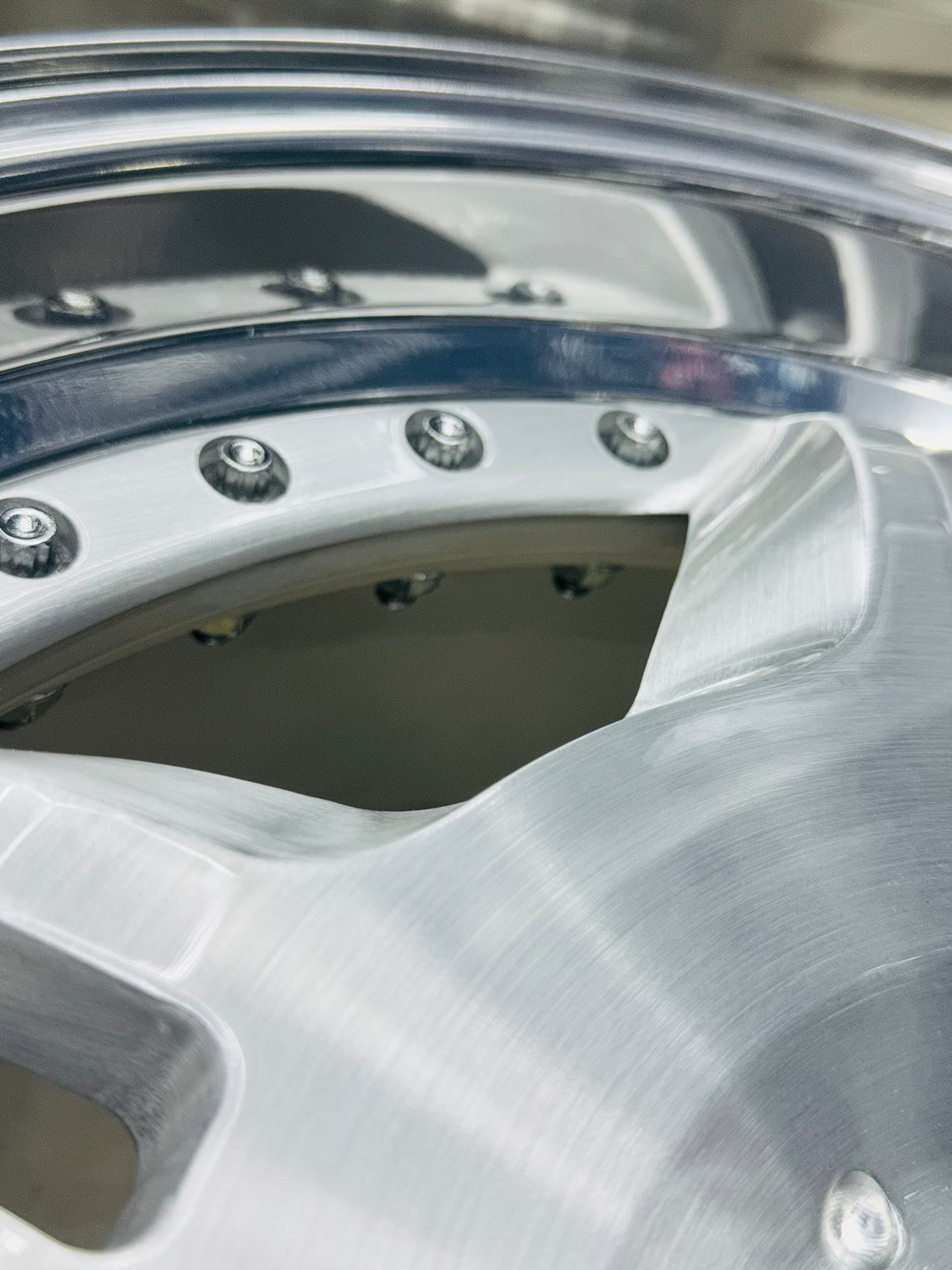 18 ” E36 M3 MOTORSPORT GERMAN SPEC FORGED2PCE SPLIT  RIMS SILVER NARROW WIDES WITH HIGH POLISH MIRROR LIPS