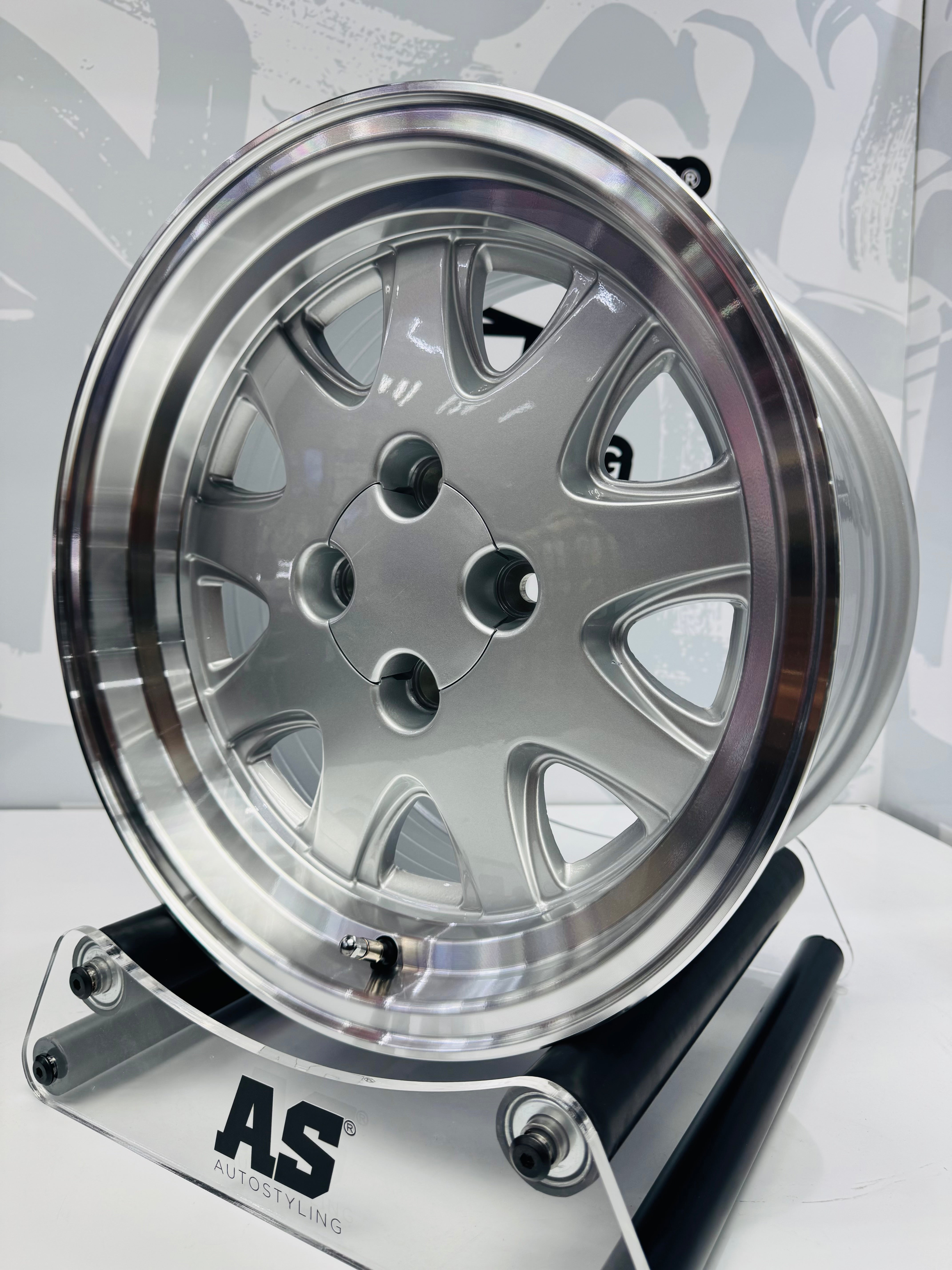 15” AS-TWINCAM  DISHED SILVER