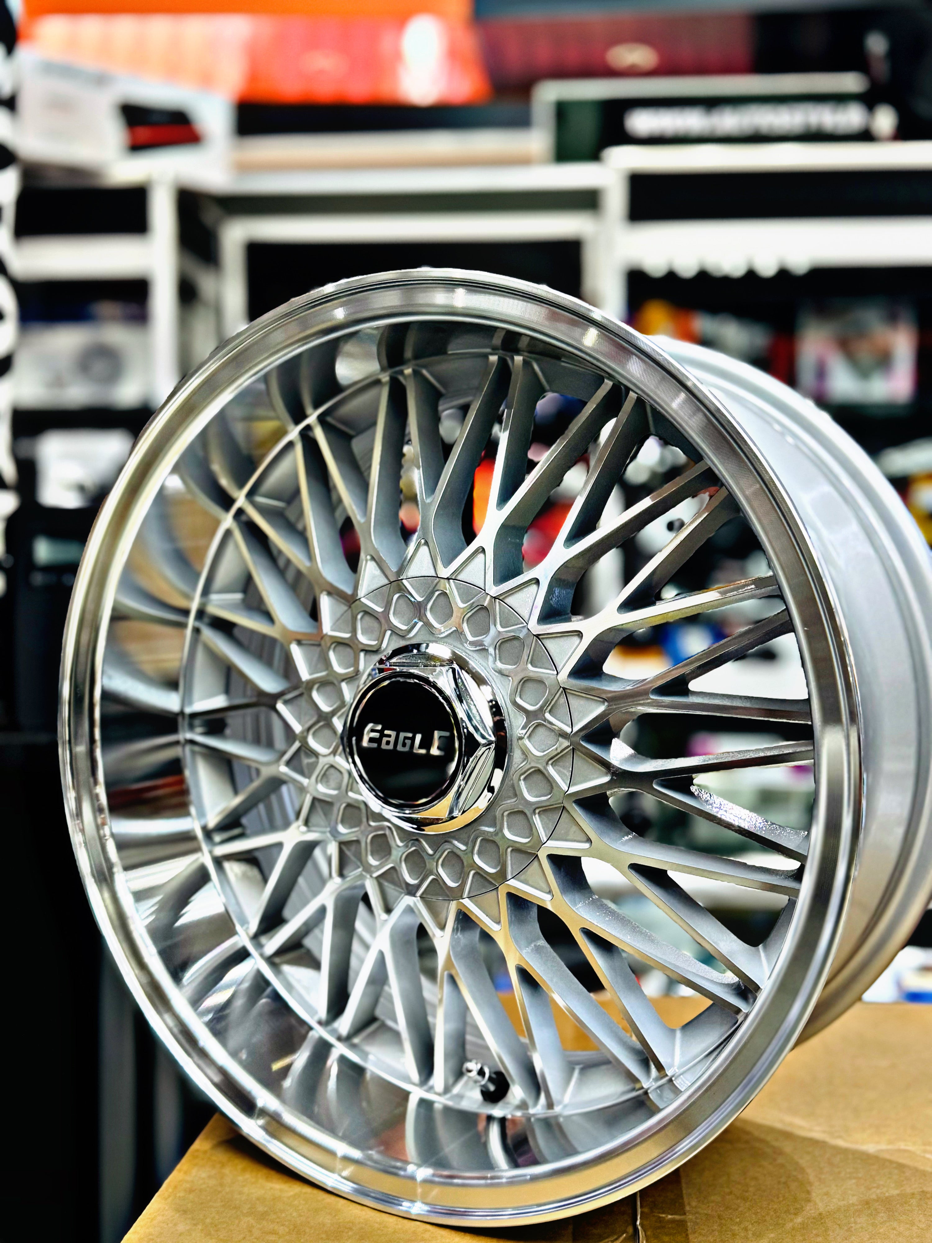 17” AS- EAGLE DEEP DISH  staggered fit 4/100 & 4/114