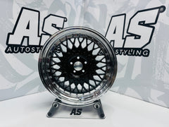17” AS-501  5/100 black wheels