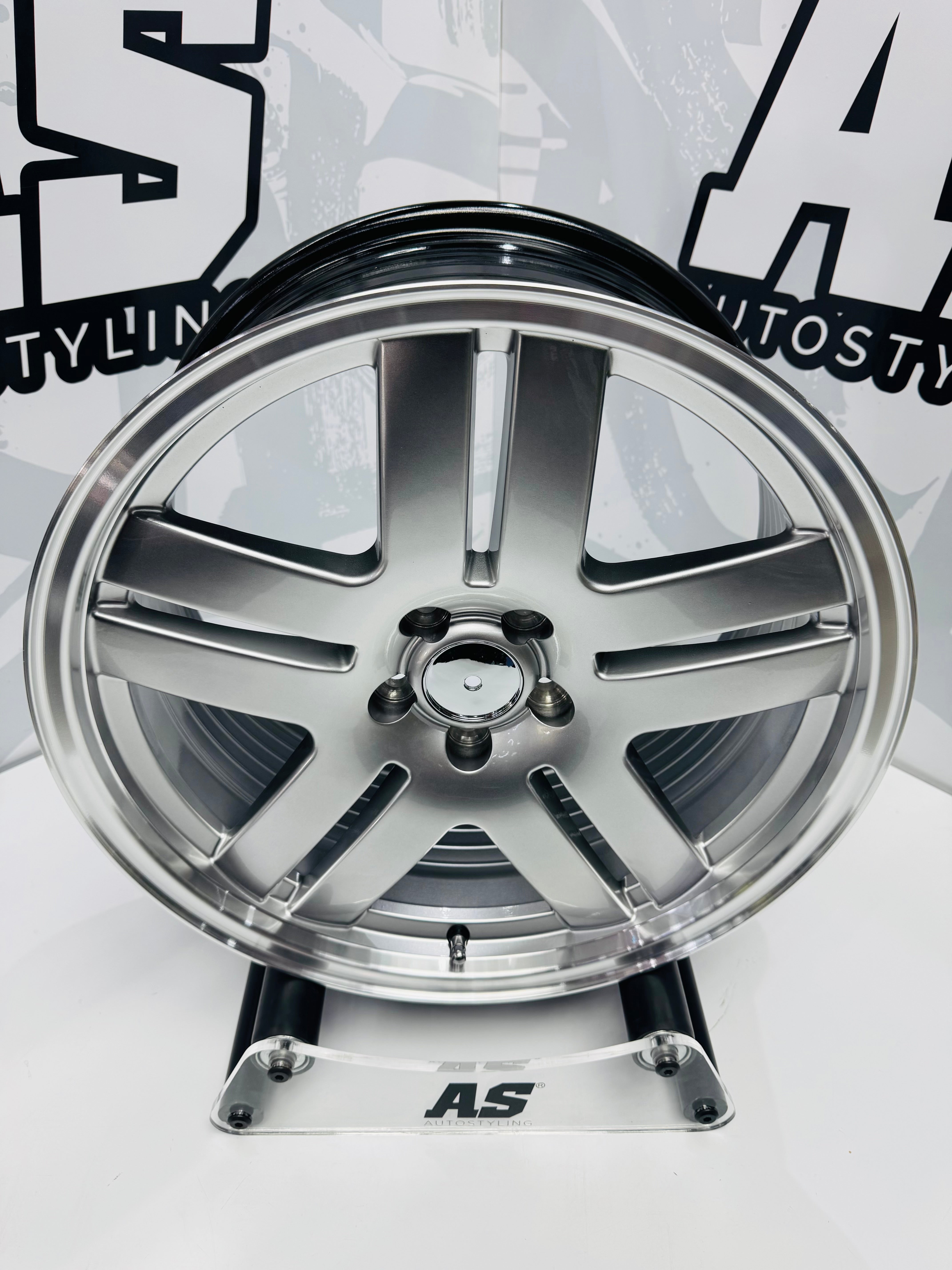 17” AS- LONGBEACH   DISHED 5/100 SILVER RIMS - Autostyling Klerksdorp