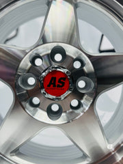 15” AS- 7702 4/100 4/108 silver wheels