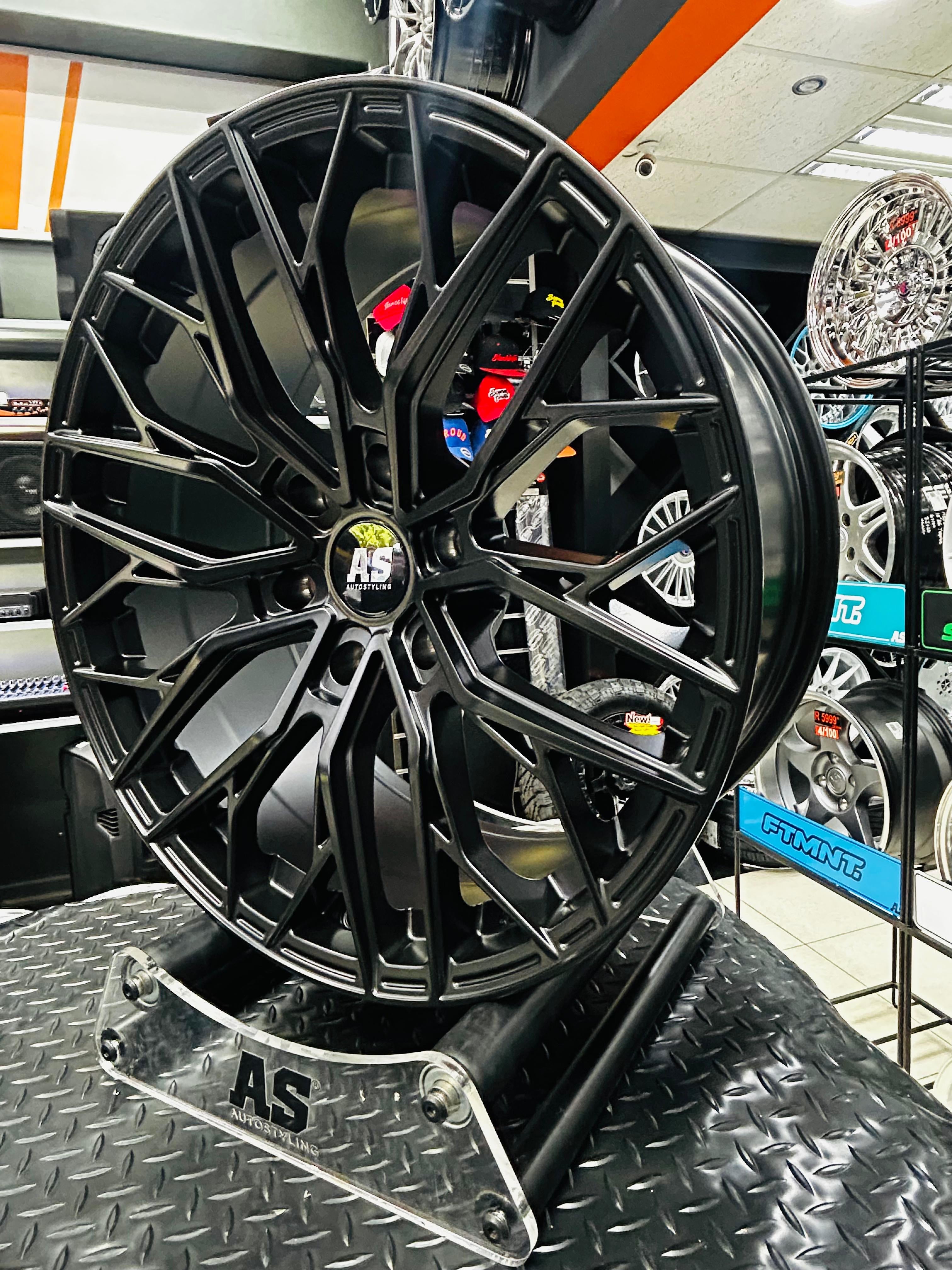 20” AS LOS ANGELES  520 SATIN BLACK BAKKIE RIMS 6/139 PCD