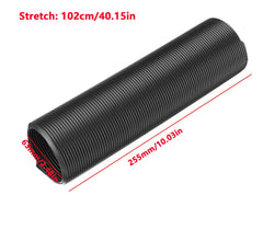 76mm 1M Car Air Intake Cold Pipe Flexible Ducting Feed Hose Induction Kit Black