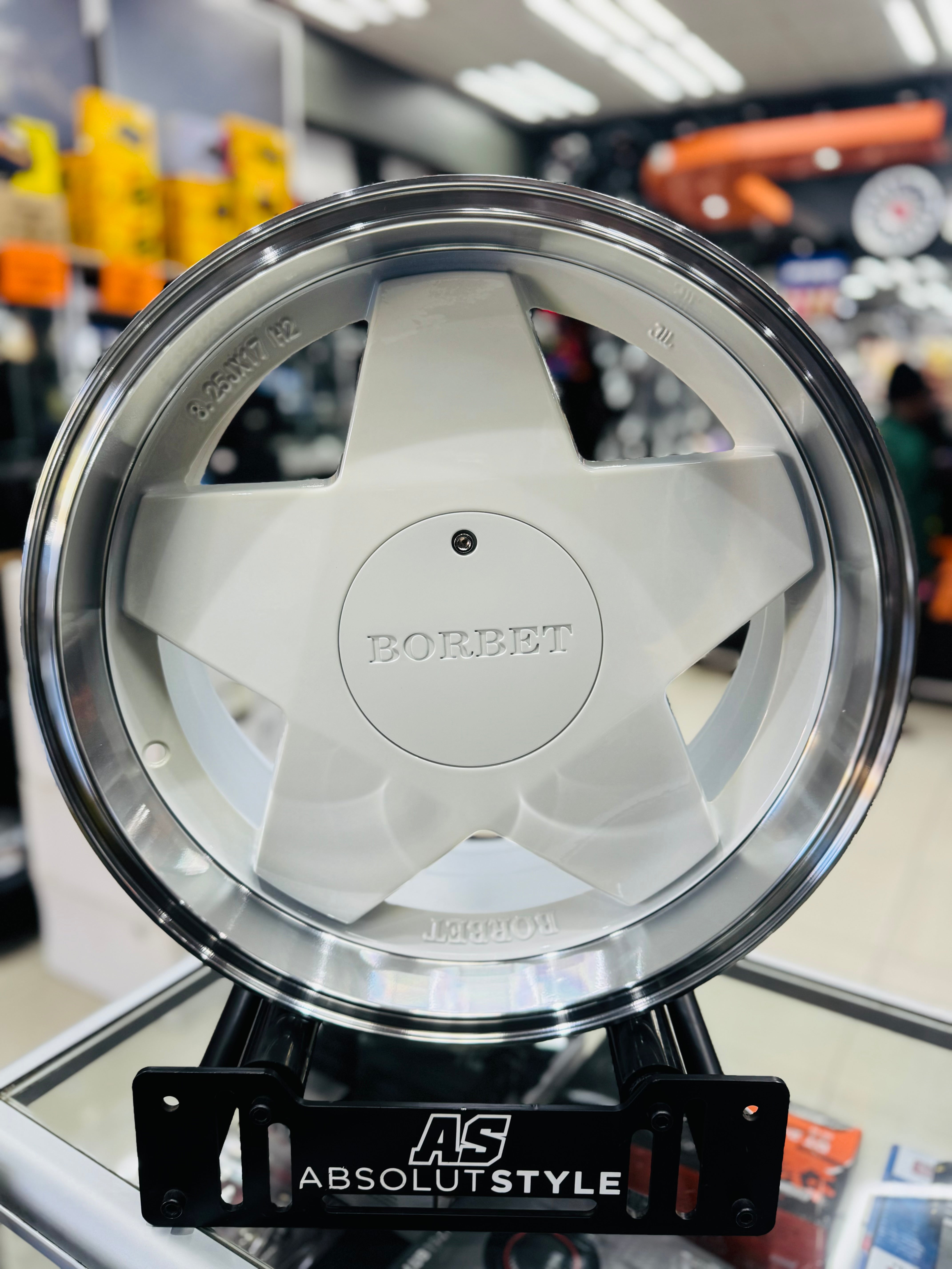 17” AS- BORB 4x100 & 5x100 WHITE WHEELS