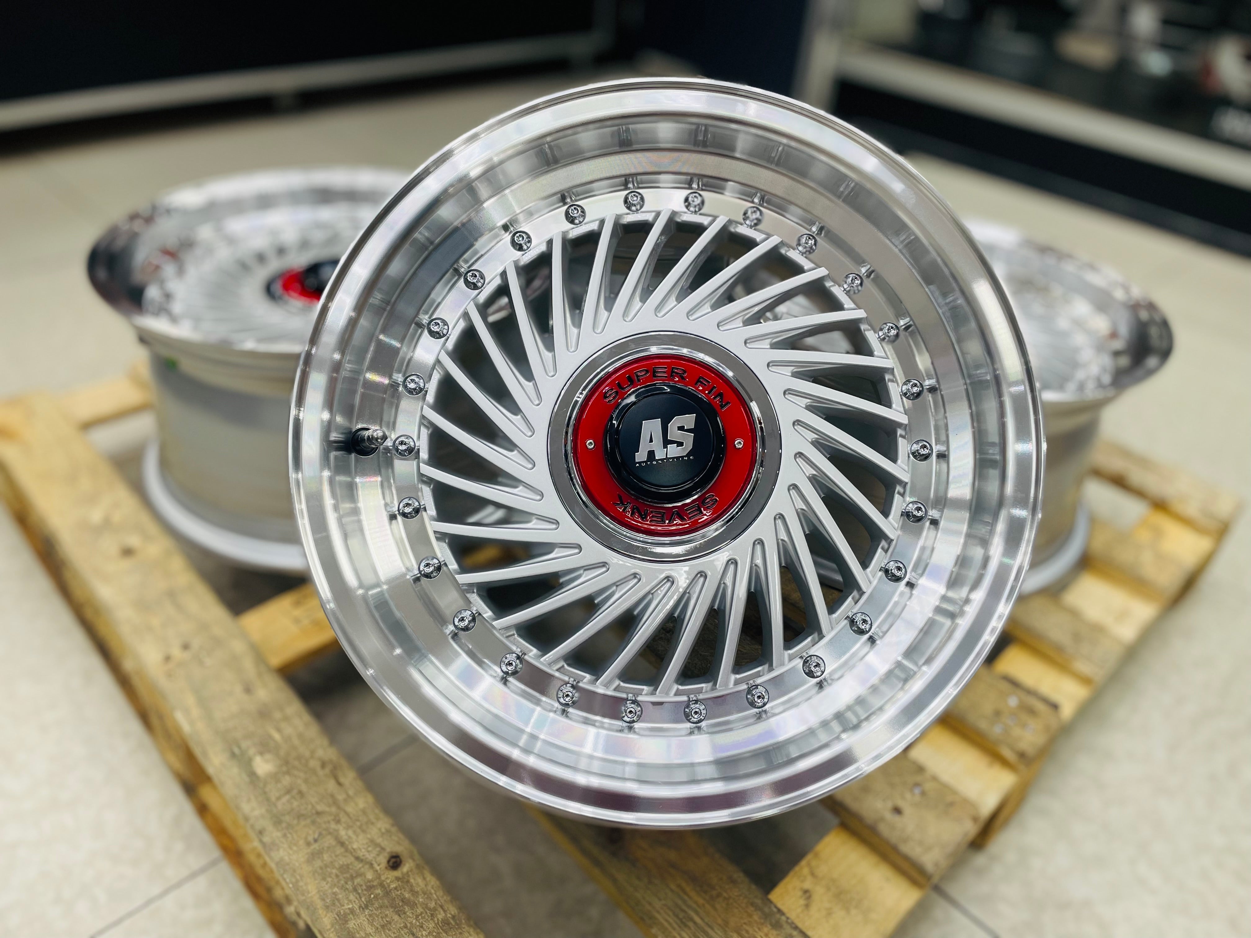 15” AS- SUPERFIN SILVER  4/100 4/114  wheels