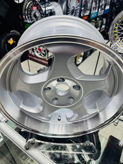 17” AS- THROWING STARS  5x120 BMW NARROW WIDES  SILVER RIMS