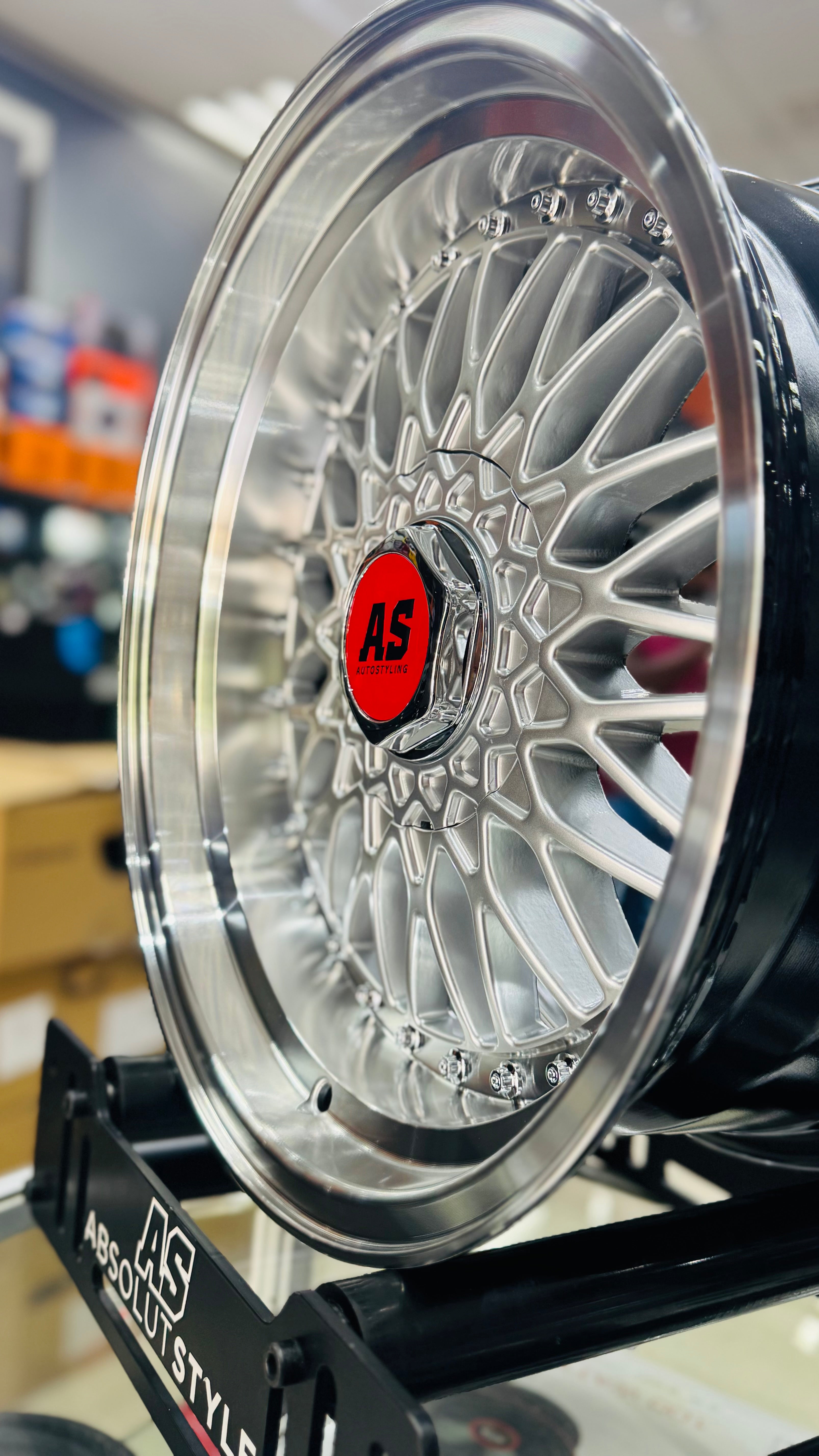 16” AS MESH BB5  4/100 & 5/100 multi pcd SILVER