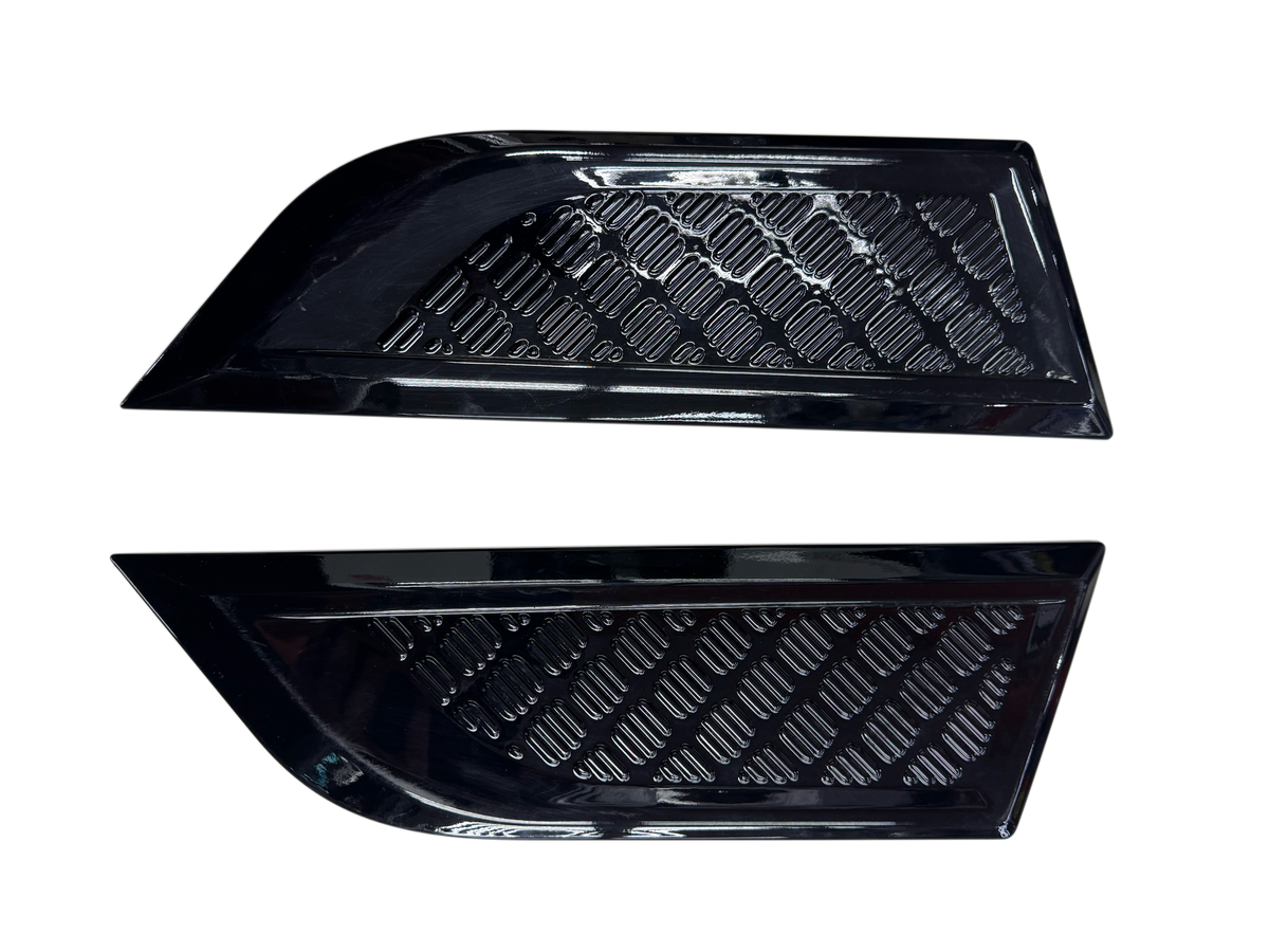 Jetour T2 defender style bonnet vents gloss black