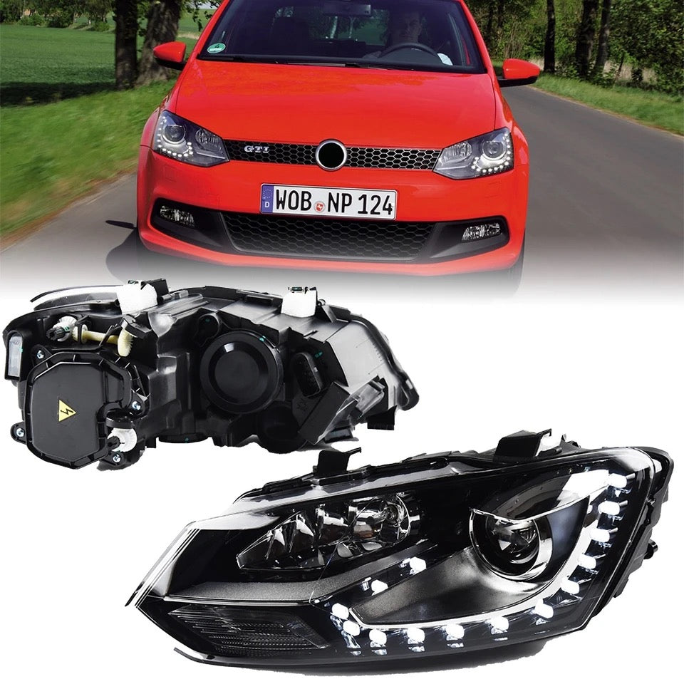 VW POLO 6 GTI LED HEADLIGHT( HALOGEN )