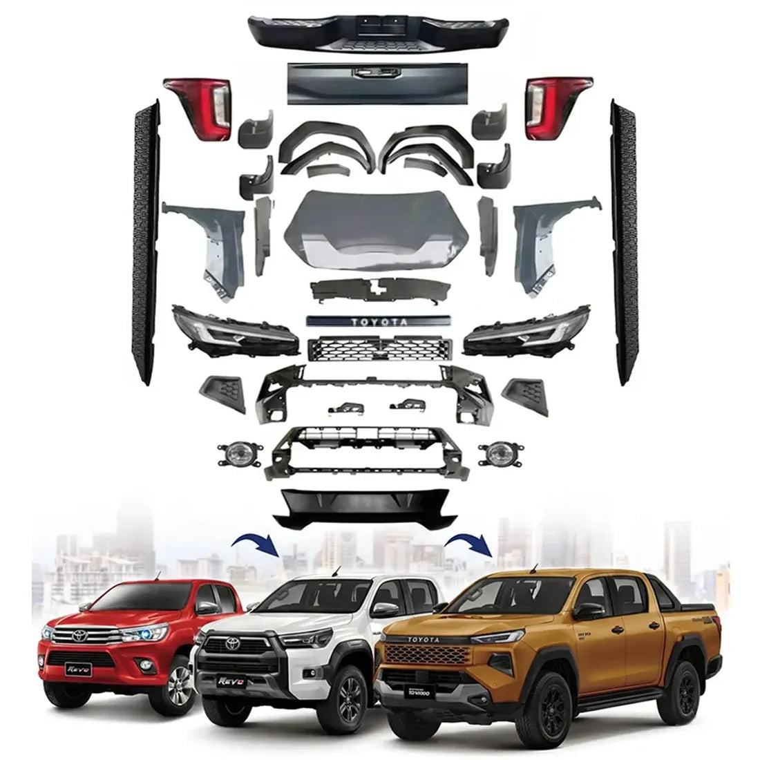 Toyota Hilux (15-On) Travo Style Conversion Body Kit