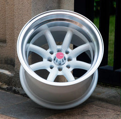 15” AS-WATA 8J/9J  4/100 4/114 WHITE RIMS