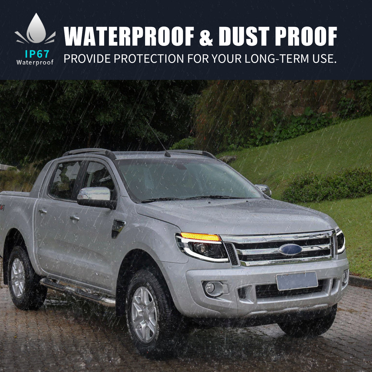 SUITABLE TO FIT - RANGER T6 (12-15) DRL LED PROJECTOR UPGRADE HEADLIGHTS - Autostyling Klerksdorp