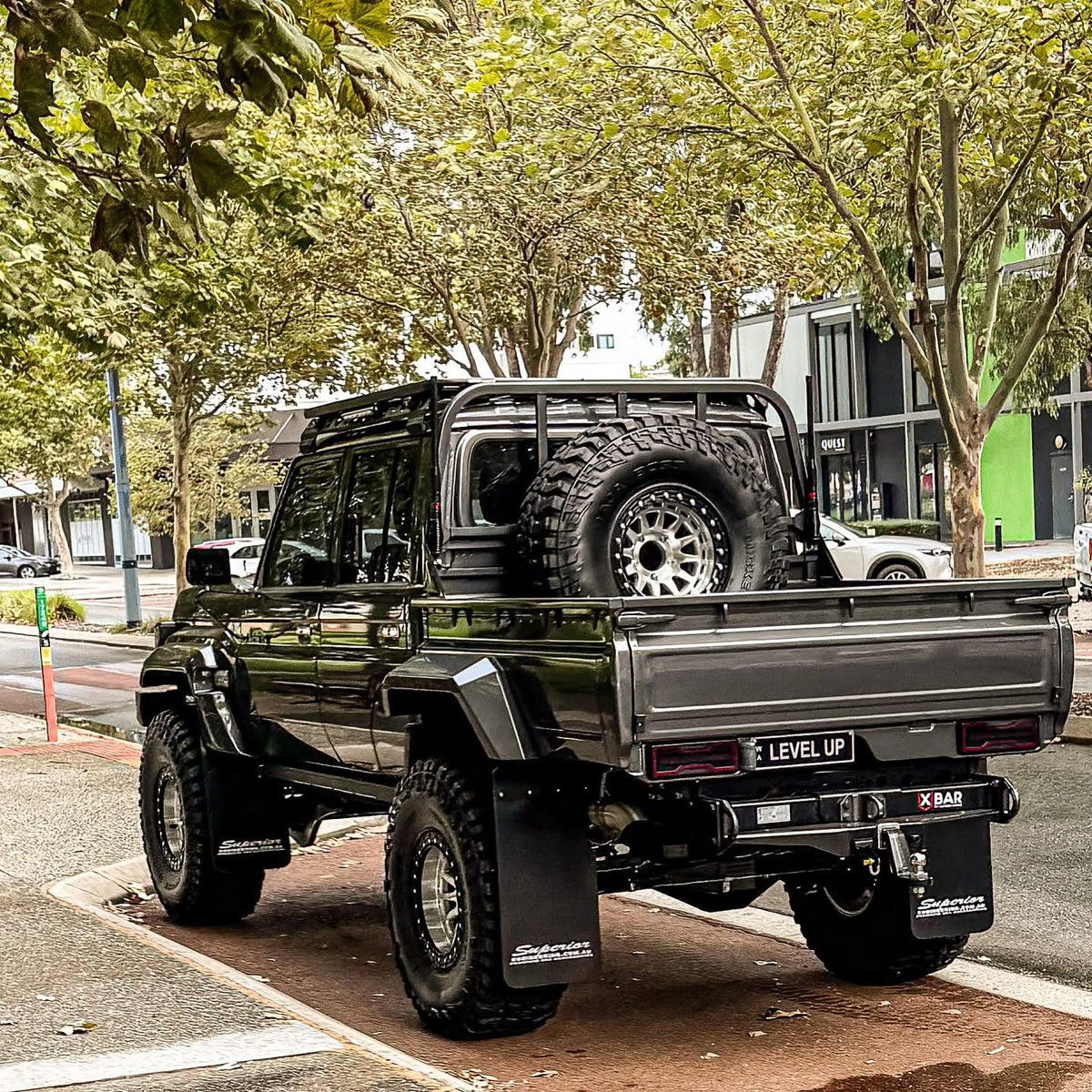 TOYOTA LANDCRUISER 79 LED TAILIGHTS SMOKED