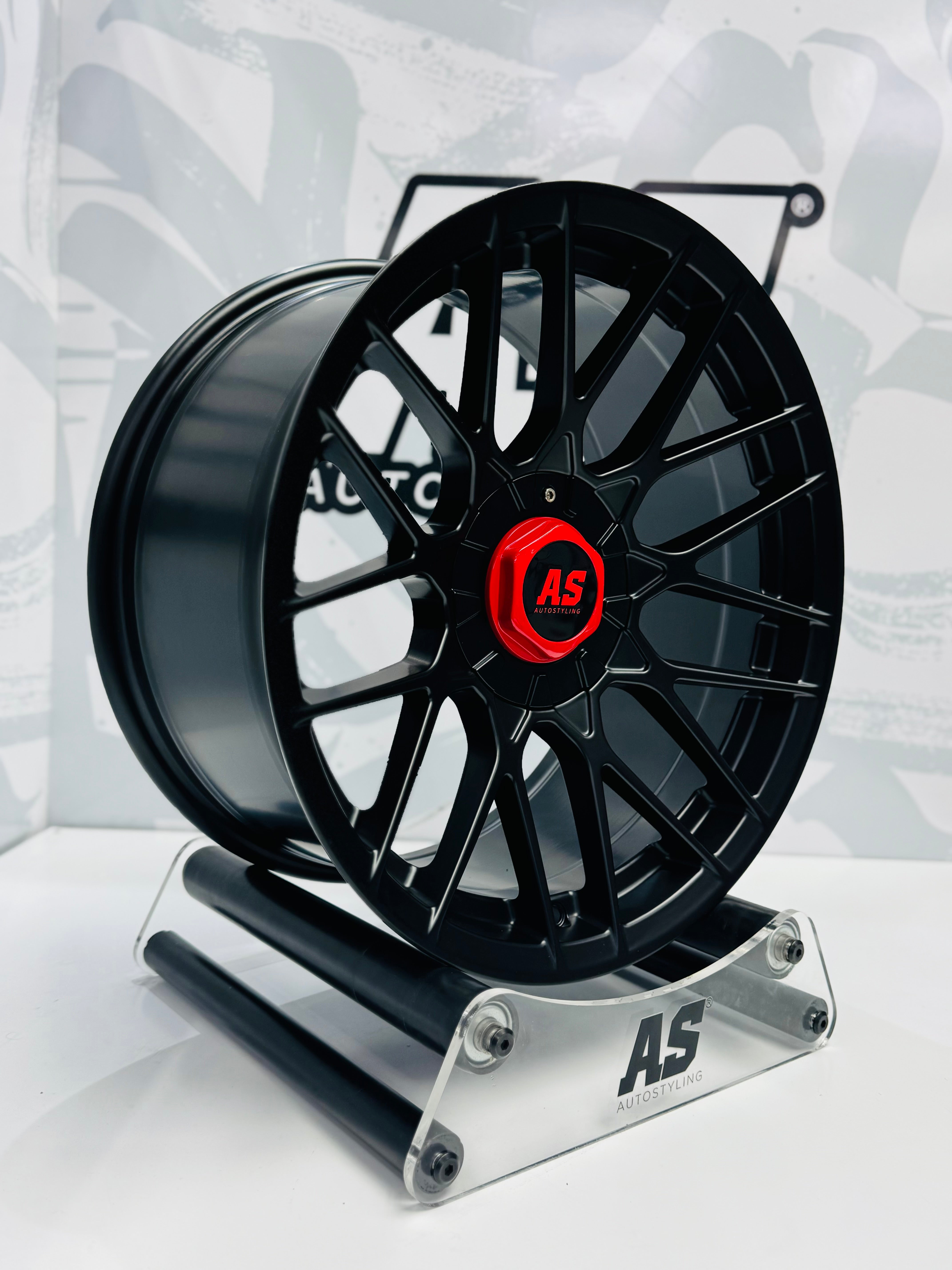 17” AS-RSE MATT BLACK 4/100 & 5/100 MULTI PCD