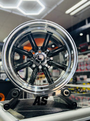 15” AS-WATA 8J/9J  4/100 4/114 GUNMETAL RIMS
