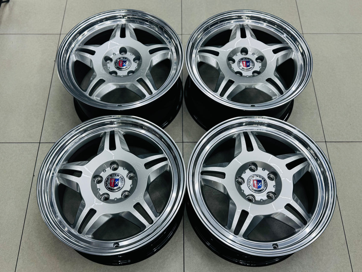 18 ” E36 M3 MOTORSPORT GERMAN SPEC FORGED RIMS SILVER NARROW WIDES WITH HIGH POLISH MIRROR LIPS - Autostyling Klerksdorp