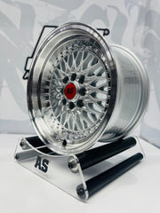 15” AS-7569 MESH  SILVER  4/100 4/114 wheels