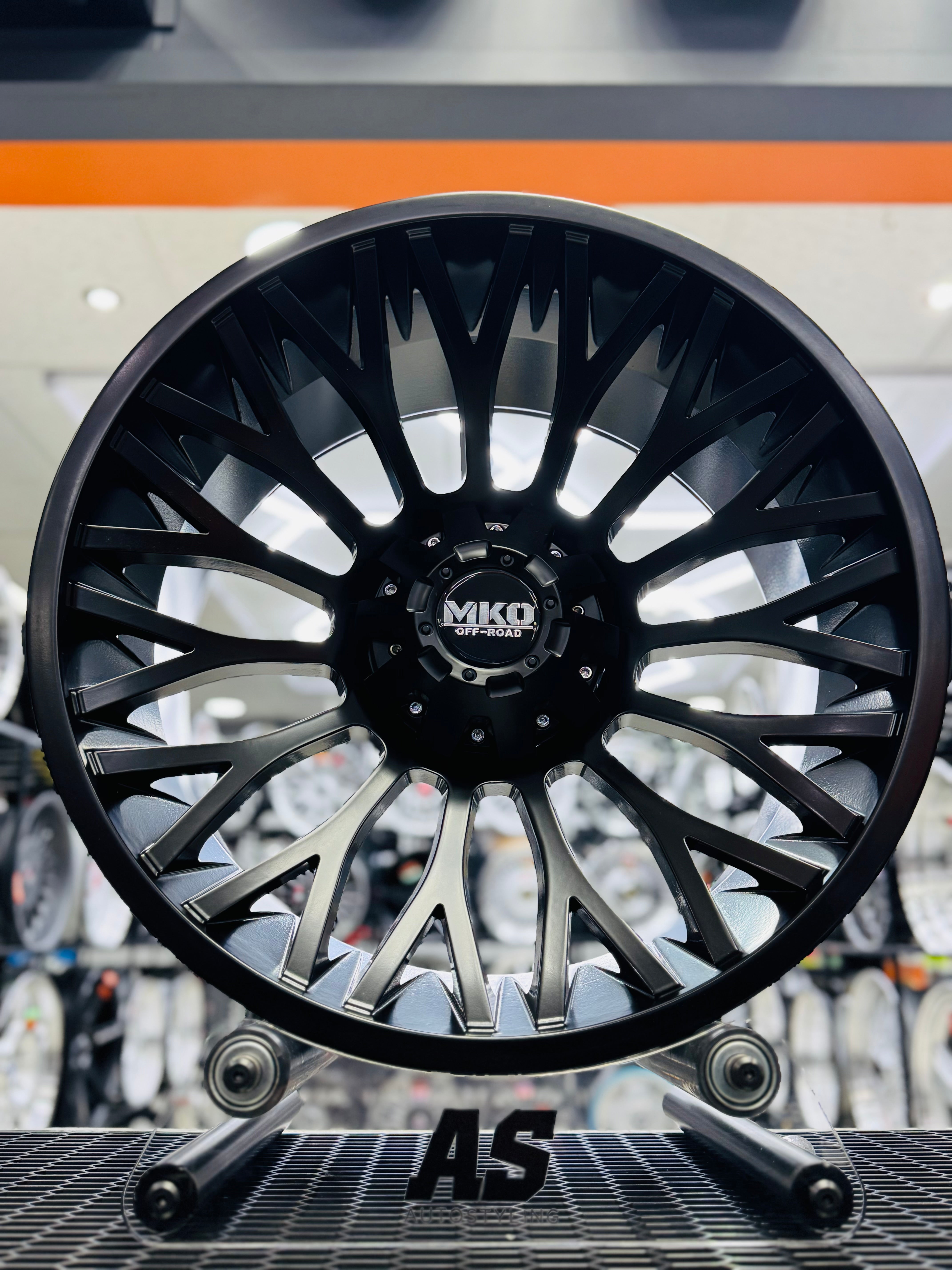 20” MKO OFF-ROAD AS-F661014 20X10J GLOSS Matt black bakkie 4x4 rims
