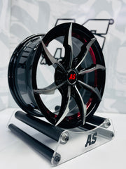 15” M8959 4x100 4x114  Machine black red - Autostyling Klerksdorp