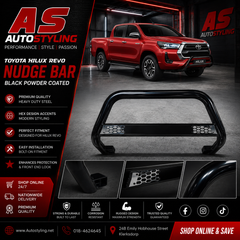 TOYOTA HILUX  2016+  NUDGE BAR BLACK MESH - Autostyling Klerksdorp