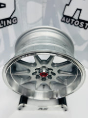 15” AS- 7582 4/100 4/108 silver wheels