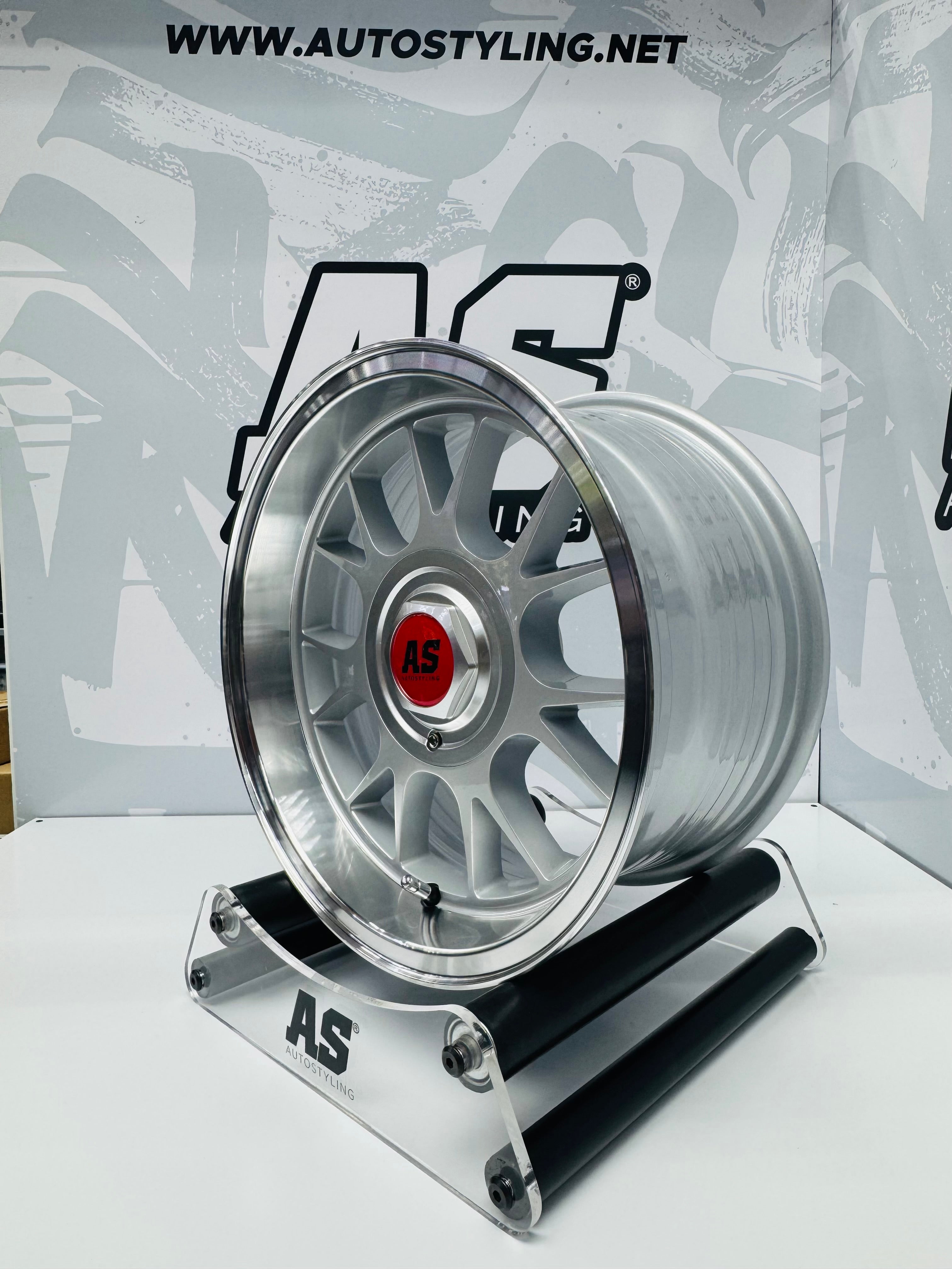 15” AS- 7566  5x100 & 5x114 Silver machine face wheels