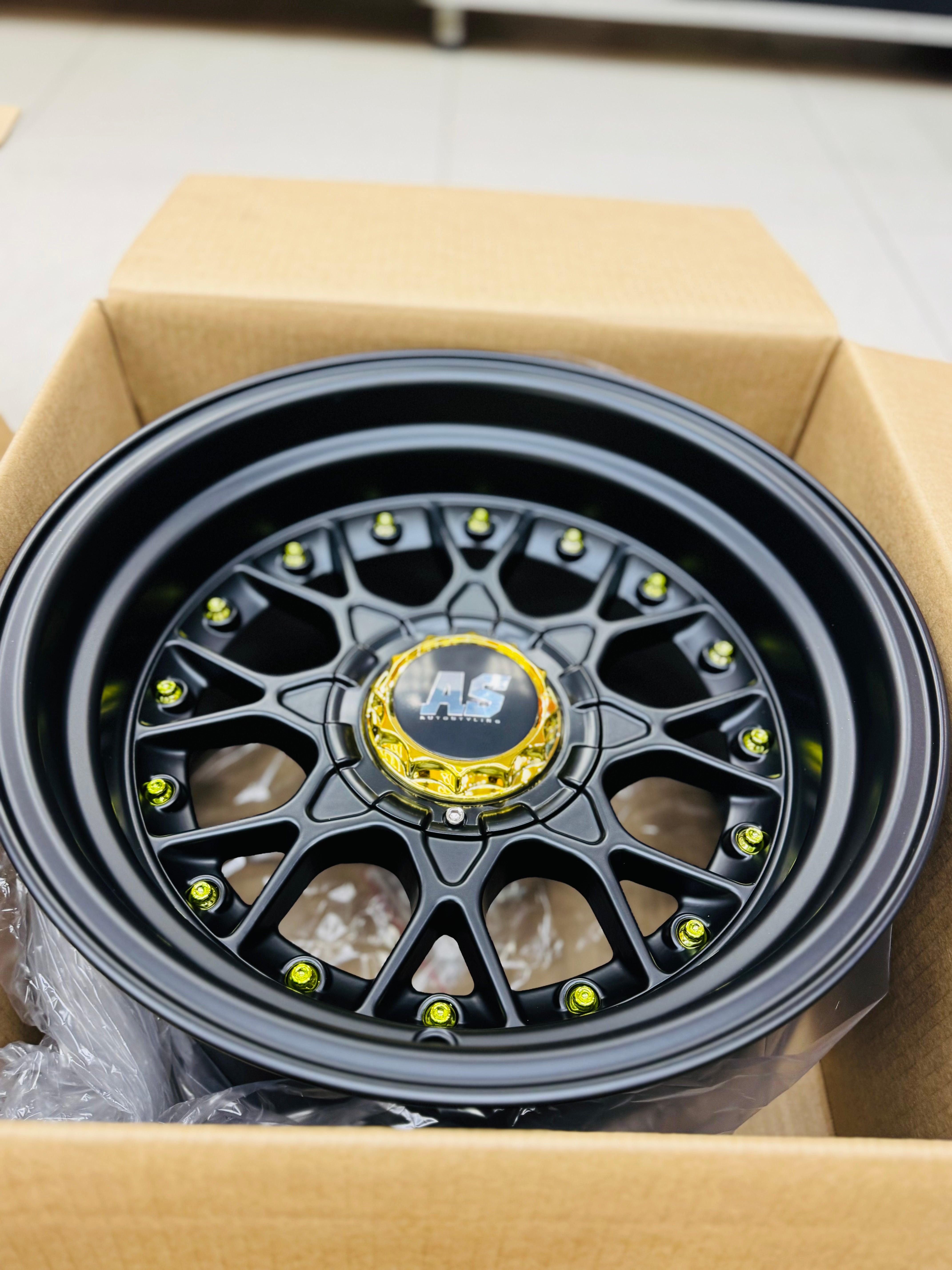15'' AS- RC2 FULL MATT BLACK  4/100 4/114